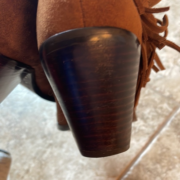 COPY - Sam Edelman Louie fringe suede boots 7 - Picture 5 of 8